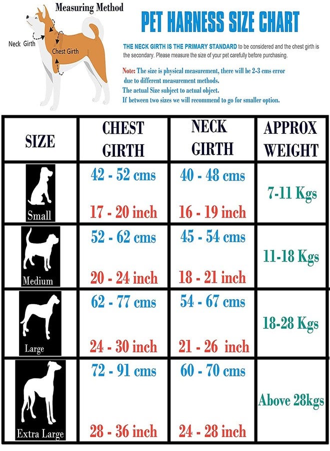 Smart Pups Adjustable k9 Harness Padded Harness for Dogs Colour May Very Pack of 1 Pcs (Black) - Image 4